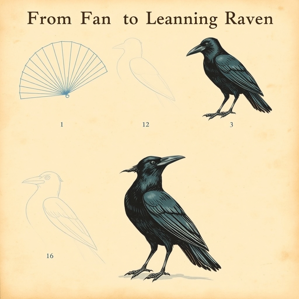 Gothic Manga Raven tutorial plate 3