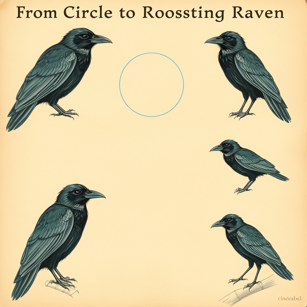 Gothic Manga Raven tutorial plate 5
