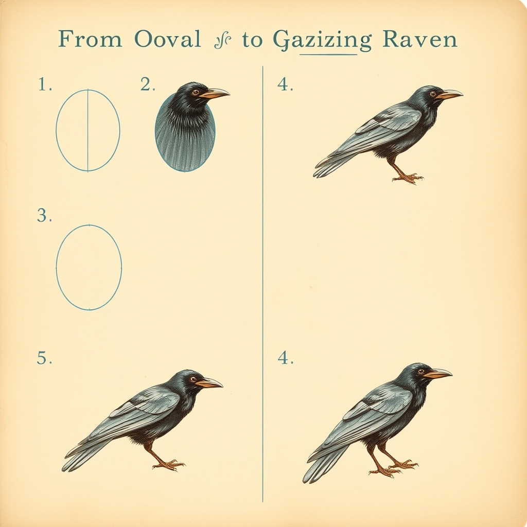 Gothic Manga Raven tutorial plate 6