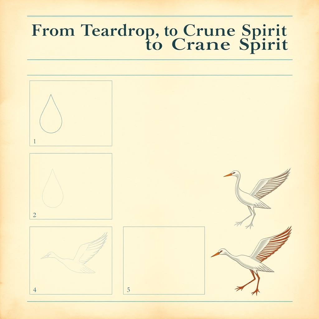 Origami Crane Spirit Tutorial tutorial plate 1