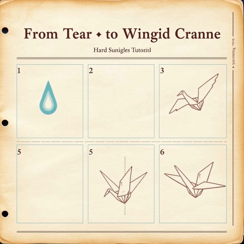 The Origami Crane Spirit tutorial plate 1