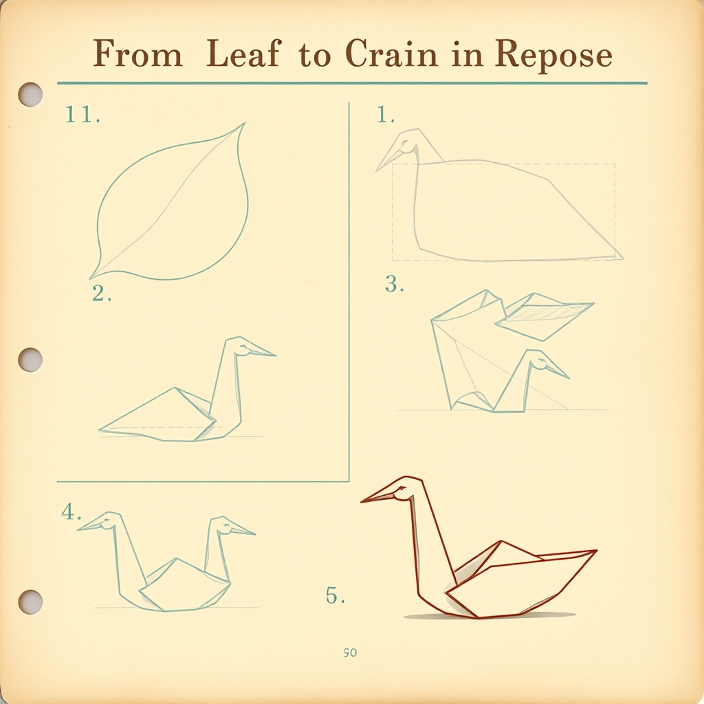 The Origami Crane Spirit tutorial plate 3